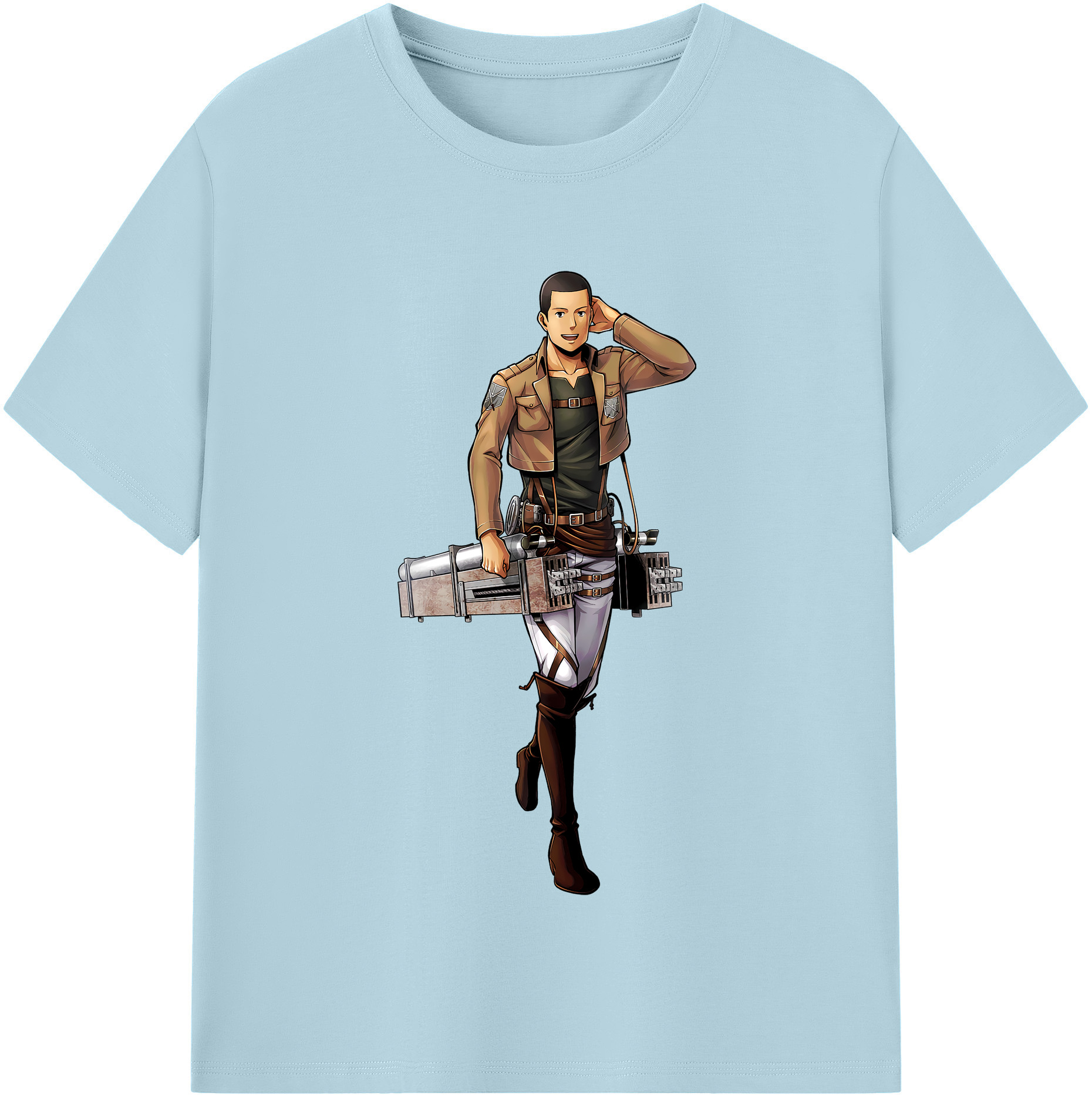 （画像用） 進撃の巨人 Attack on Titan 綿100％半袖Tシャツ（フロントプリント）